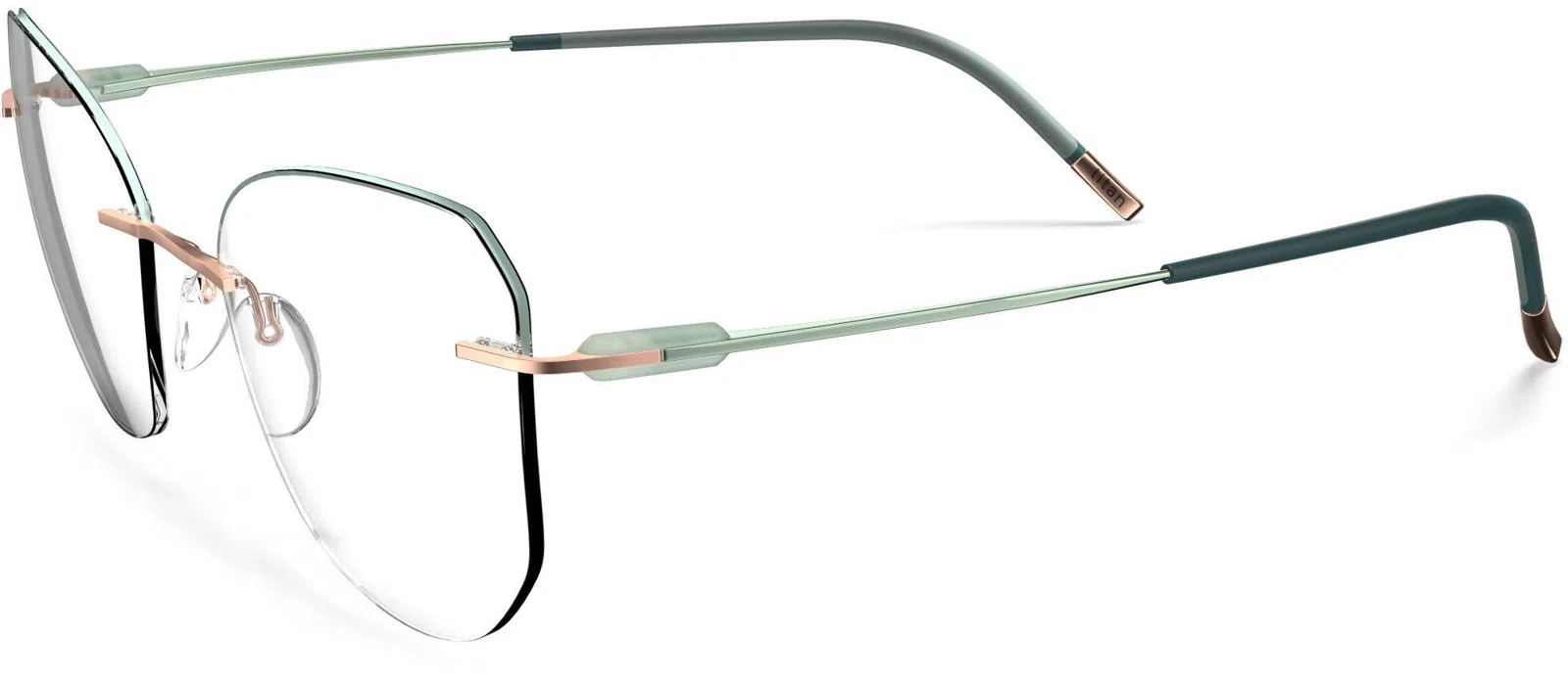 Silhouette Purist Color Groove Demo Rimless 5561 Eyeglasses - view 141